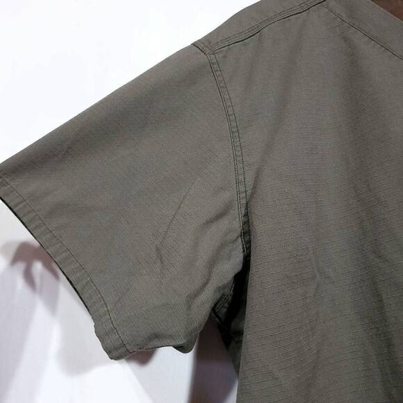 Carhartt Scrub Top Unisex Xl Shirt Green Gray Tshirt Work Nurse​​ - Picture 3 of 6